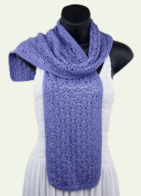 Caron Spa Bamboo Lacy Shell Scarf