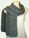 Homespun Cozy Cable Windsor (Denim Blue) Scarf