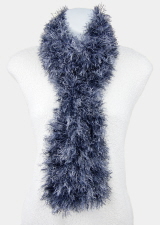 Lion Brand Fun Fur Lava Hand-Knit Eyelash Scarf