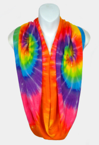 Rayon Light-Weight Rainbow Spiral Infinity Scarf