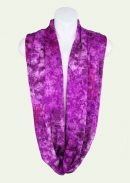 Tie-Dye Infinity Scarf - Dark Purple Splash