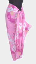 Pink Hawaiian Floral Sarong