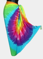 Tie-Dye Sarong - Rainbow - 2 Spirals