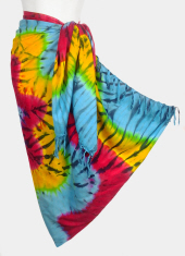 Tie-Dye Sarong - Wild - Pink-Yellow-Turquoise