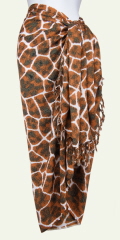 Giraffe Wildlife Print Sarong