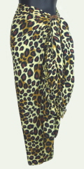 Jagged Leopard Wildlife Print Sarong