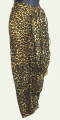 Small Leopard Wildlife Print Sarong