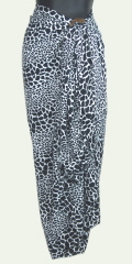 Snow Leopard Wildlife Print Sarong