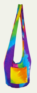 Tie Dye Boho Bag with Shoulder Strap